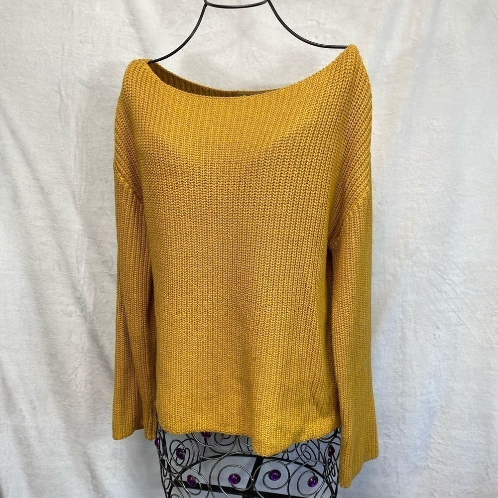 Mustard yellow knit sweater size S by H&M - Picture 6 of 7